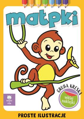 Okładka książki Gruba kreska. Małpki