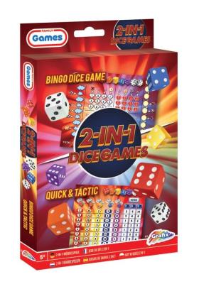 Opakowanie Gry w kości i w Bingo 2w1