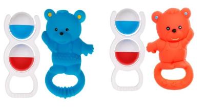 Opakowanie Gryzak miś z grzechotką MIX