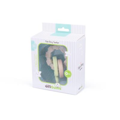 Opakowanie Gryzak pierścień rybka silikon drewno