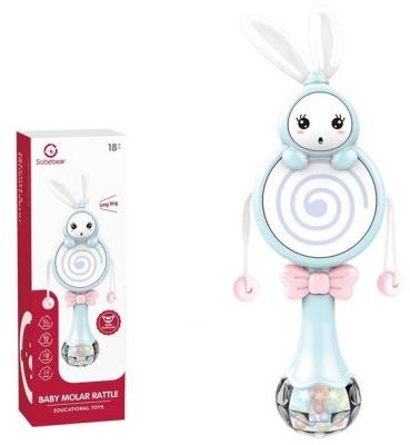 Grzechotka gryzak na baterie z bębenkiem. Wydawca: Sobebear. SmakLiter.pl Opakowanie Grzechotka gryzak na baterie z bębenkiem