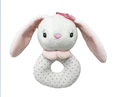 Opakowanie Grzechotka króliczek z kokardką 18cm