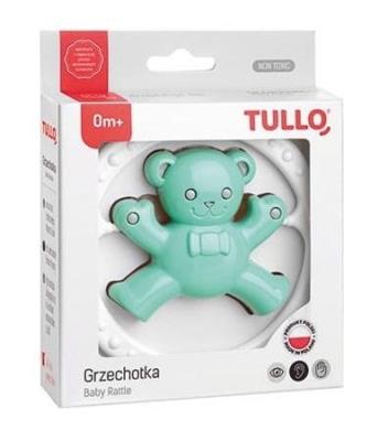 Opakowanie Grzechotka miś miętowo-szary