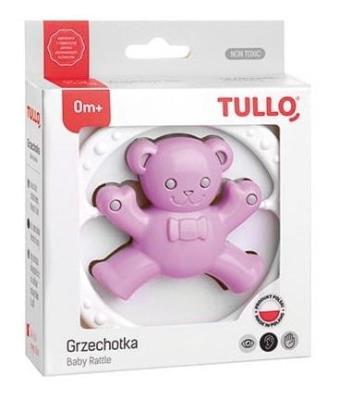 Opakowanie Grzechotka miś różowo-szary