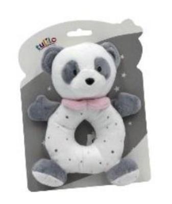 Opakowanie Grzechotka panda różowa 18cm
