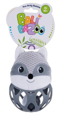 Grzechotka - piłka Szary lis. Wydawca: Balibazoo. SmakLiter.pl Opakowanie Grzechotka - piłka Szary lis