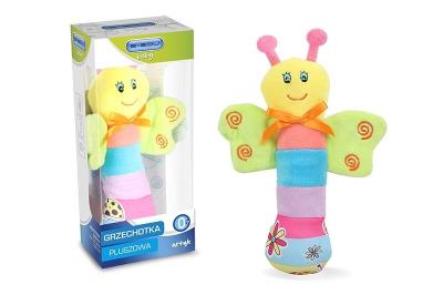 Opakowanie Grzechotka pluszowa motylek E-Edu