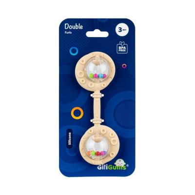 Opakowanie Grzechotka podwójna beżowa