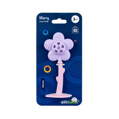 Opakowanie Grzechotka radosny kwiatek fioletowy