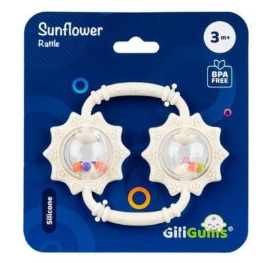 Opakowanie Grzechotka Słoneczniki beżowa