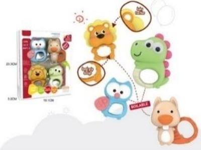 Opakowanie Grzechotka zwierzątko 4szt