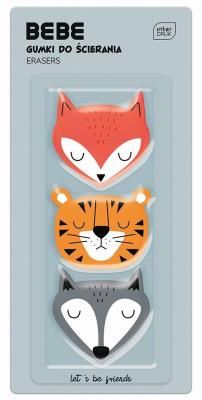 Opakowanie Gumka do mazania BB Friends Boys 3szt