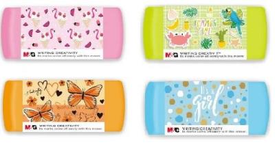 Opakowanie Gumka do ołówka Girl 2szt mix M&G