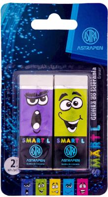 Opakowanie Gumka do ścierania Pen Smart L Astra blister 2 sztuki mix