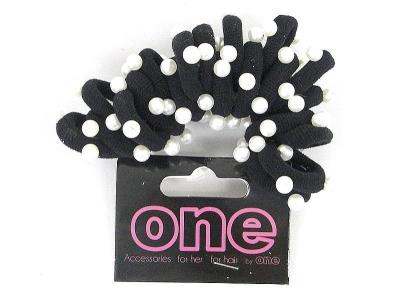 Opakowanie Gumka do włosów z perełkami 18szt
