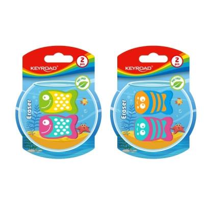 Opakowanie Gumka Funny Fish 2szt MIX