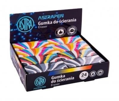 Opakowanie Gumka kolorowe paski (24szt) ASTRA