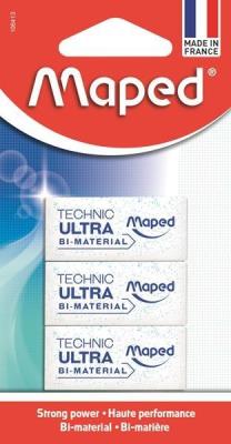 Opakowanie Gumka Mini Technic Ultra celofan 3szt blst MAPED