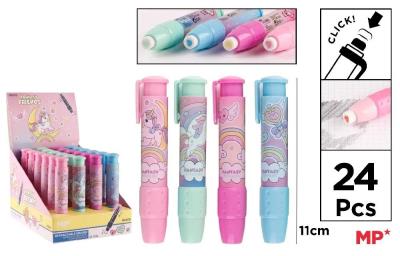 Opakowanie Gumka ścieralna długopis jednorożec (24szt)