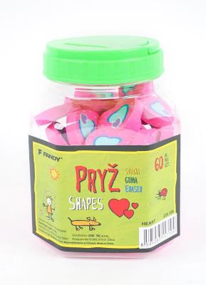 Opakowanie Gumka Shapes serce (60szt)