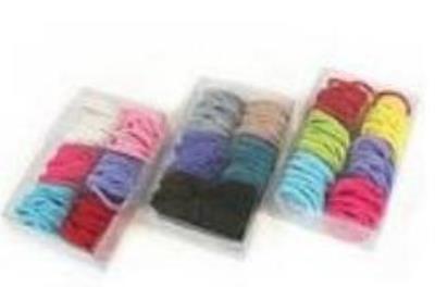 Opakowanie Gumki do włosów w pudelku 90szt