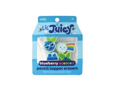 Opakowanie Gumki na ołówek pachnące owocami Jagoda 4szt