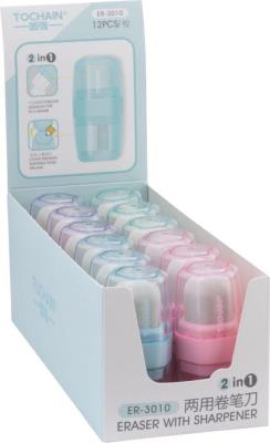 Opakowanie Gumko-temperówka pojedyncza graniastosłup (12szt)