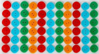 Opakowanie Guziki plastikowe samoprzylepne 01 color