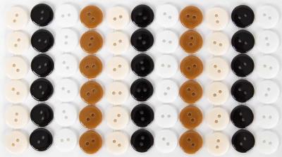 Opakowanie Guziki plastikowe samoprzylepne 03 mocca