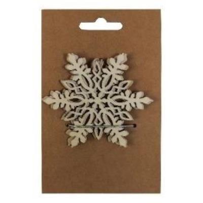 Opakowanie Gwiazdki śnieżynki drewniane 3szt