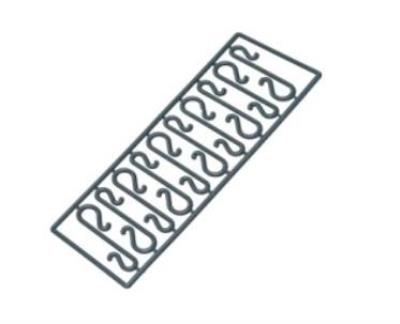 Opakowanie Haczyki do bombek zielone 60szt