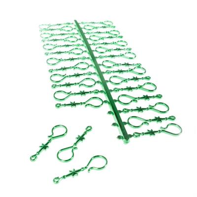 Opakowanie Haczyki plastikowe do ozdób zielone 30szt