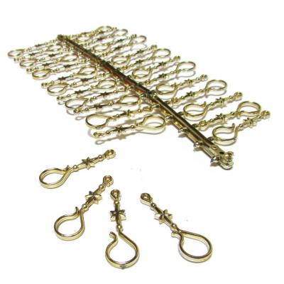 Opakowanie Haczyki plastikowe do ozdób złote 30szt