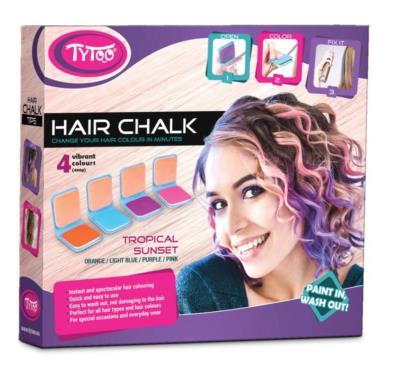 Opakowanie Hair chalk Kreda do włosów Zestaw tropikalny
