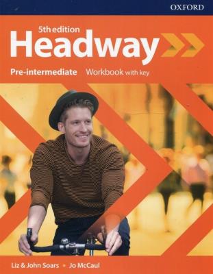Okładka książki Headway 5E Pre-intermediate WB + key OXFORD