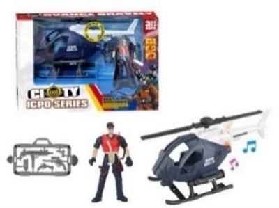 Opakowanie Helikopter + policjant