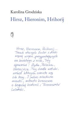 Okładka książki Hirsz, Hieronim, Hrihorij