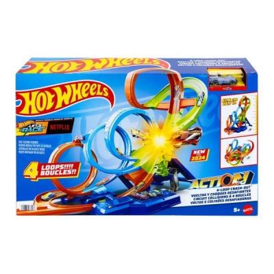 Opakowanie Hot Wheels Action Zestaw Poczwórna pętla kraks