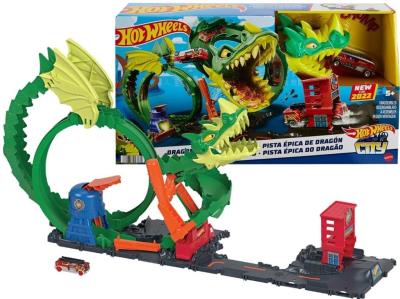 Opakowanie Hot Wheels City Pętla smoka Zestaw