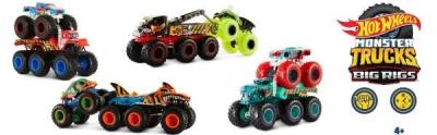 Opakowanie Hot Wheels Monster Trucks 6-kołowe ciężarówki mix