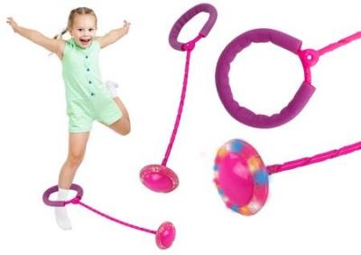 Opakowanie Hula hop skipper na nogę świecący różowy