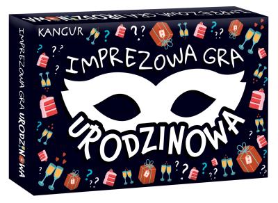 Imprezowa gra urodzionowa. Wydawca: Kangur. SmakLiter.pl Opakowanie Imprezowa gra urodzionowa