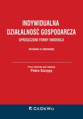 Okładka książki Indywidualna działalność gospodarcza w.4