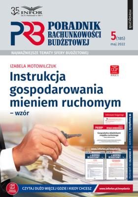 Okładka książki Instrukcja gospodarowania mieniem ruchomym-wzór