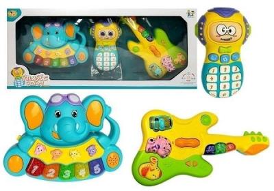 Opakowanie Interaktywna gitara, pianinko i telefon słonik
