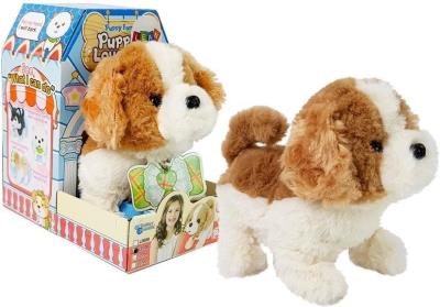 Opakowanie Interaktywny piesek brązowo-biały ruchomy dźwięk