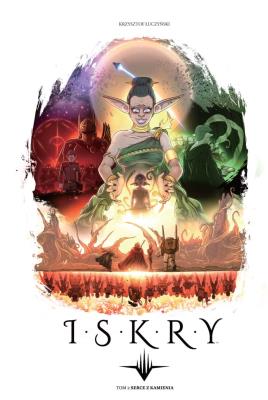 Iskry T.2 Serce z kamienia. Autor: Krzysztof Łuczyński. SmakLiter.pl Okładka książki Iskry T.2 Serce z kamienia