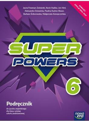 J. Angielski SP 6 Super Powers Podr. 2022 NE. Autor: Jayne Freeman-Zolotenki, Jonathan Hird. SmakLiter.pl Okładka książki J. Angielski SP 6 Super Powers Podr. 2022 NE