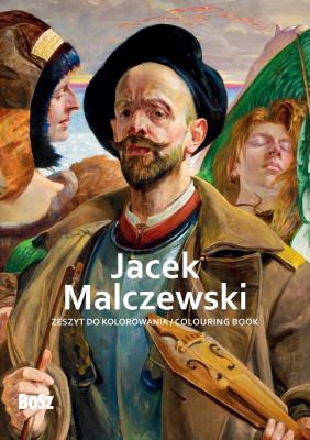 Jacek Malczewski. Zeszyt do kolorowania. Autor: Niemiec-Szywała Edyta. SmakLiter.pl Okładka książki Jacek Malczewski. Zeszyt do kolorowania