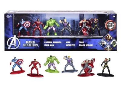 Jada Avengers Metalowe figurki 6 pak 4cm. Wydawca: Jada. SmakLiter.pl Opakowanie Jada Avengers Metalowe figurki 6 pak 4cm